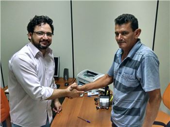 Dr. Sérgio e o Presidente da Câmara, Leivindo de Jesus Ferreira